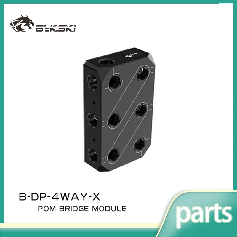 

Bykski Multi VGA Bridge Module Water Cooling Way Connection For 3/4/5/6 GPU Water Block Split Server Spliter B-DP-4WAY-X