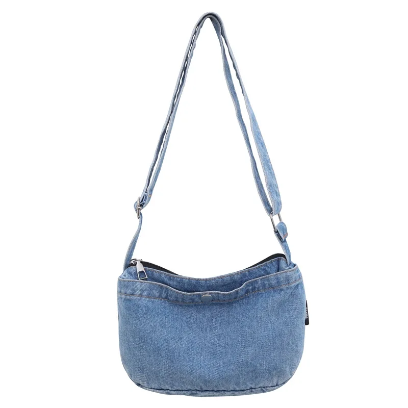 Denim Crossbody Bags for Women Casual Purses and Handbags Teenage Girls Phone Wallet Travel Shoulder Bag