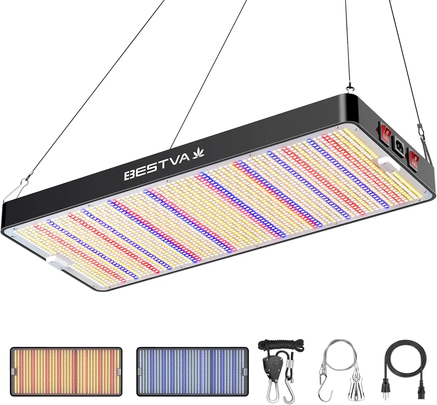 Luz Led de espectro completo con diodos de alto rendimiento, luces de cultivo para plantas de interior, invernadero, floración de verduras, DC4000