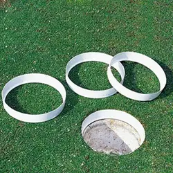 1 pièce de plastique de 108mm de diamètre Outils d'aide à l'entraînement de golf Green Hole Cup Ring, Putting