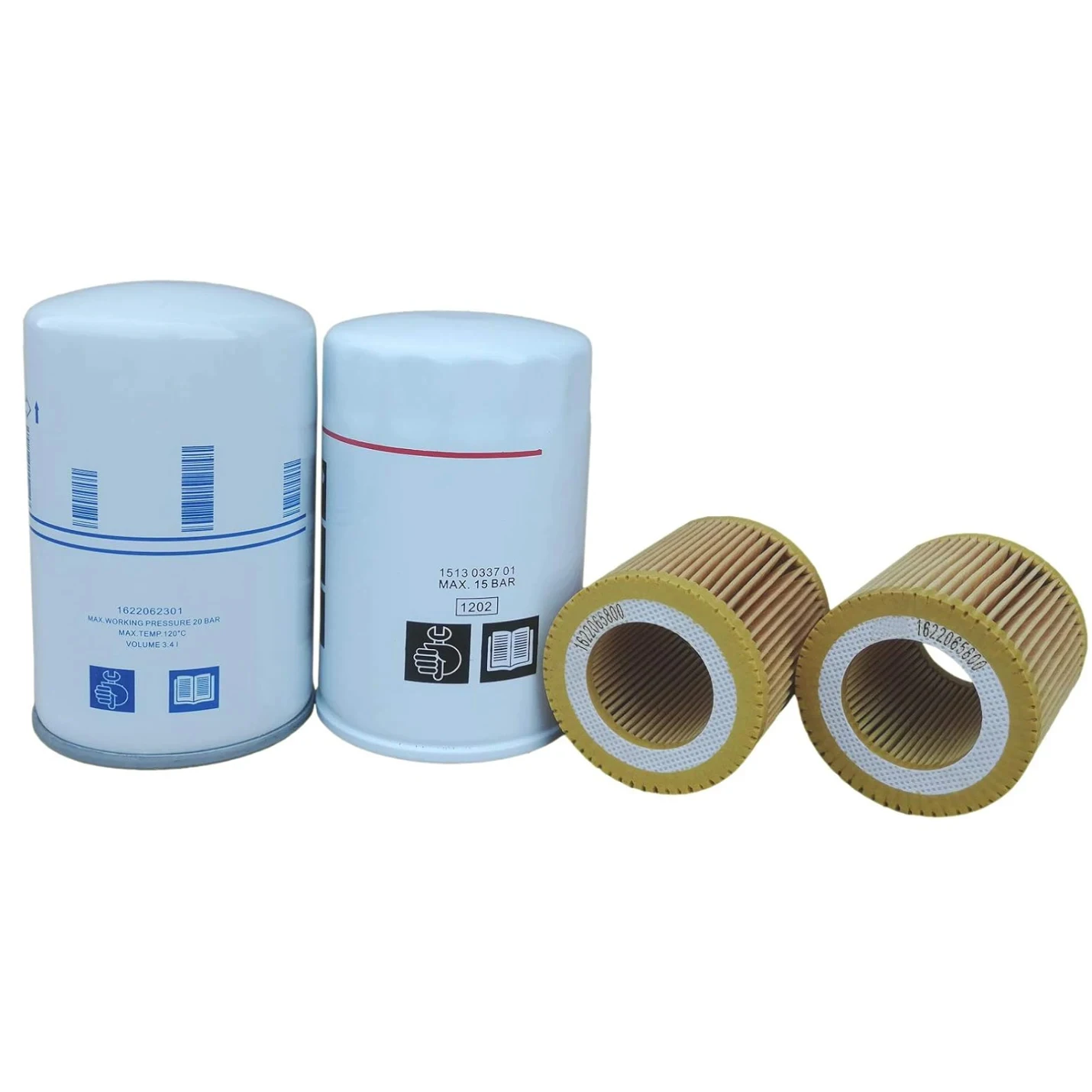 2901086501 Filter Kit 1622065800 1513033701 1622062301 For Atlas Copco Air Compressor,  Filtration Element for GX2 GX3 GX4 GX5