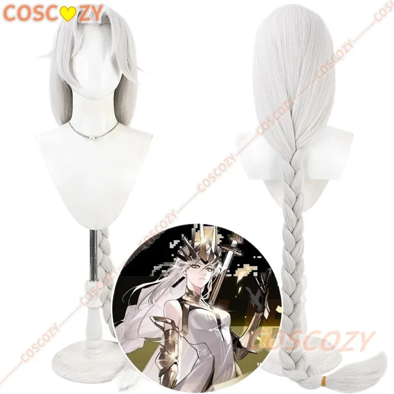 

Anime To Be Hero X Queen Cosplay Wig Silver White Long Braids Halloween Party Wigs for Women Girls Carnival Con Props Gifts