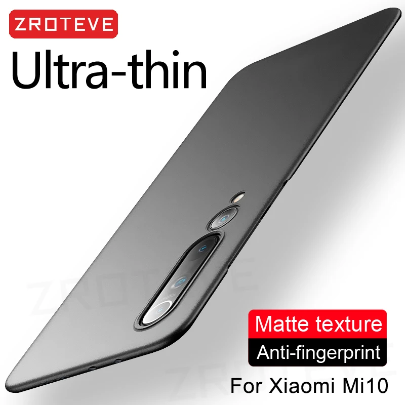 Custodia Mi9 ZROTEVE Cover rigida opaca sottile per PC per Xiaomi Mi 9 SE 8 9T 10T Pro Xiomi Mi9 Lite Mi8 Mi10 Note10 Note 10 Pro custodie per