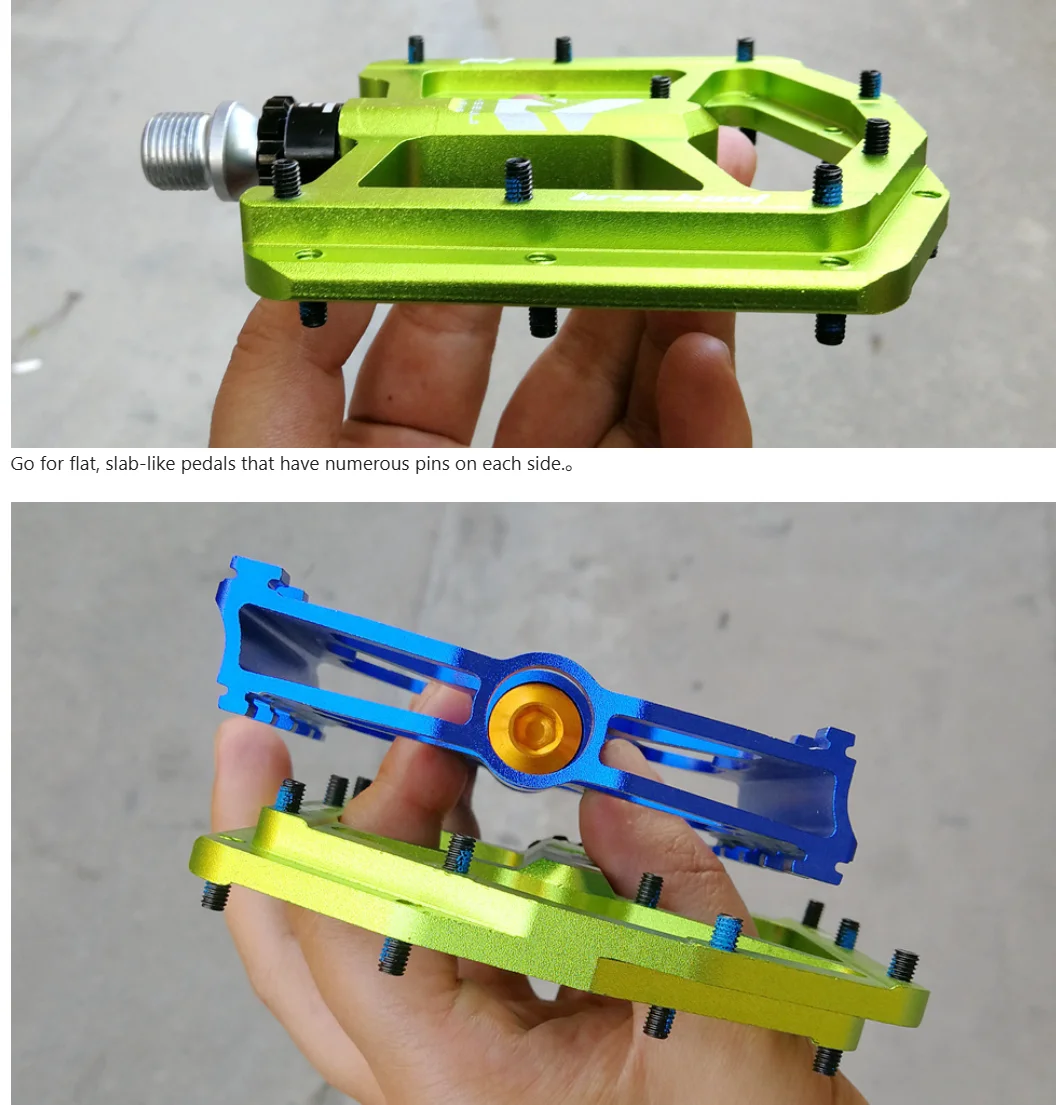 

G247 Bicycle Pedal Mountain Cycling 3 Bearing Bike Wide Non-slip Comfort Big Pedal Grasp the Foot Lubrication Stamping