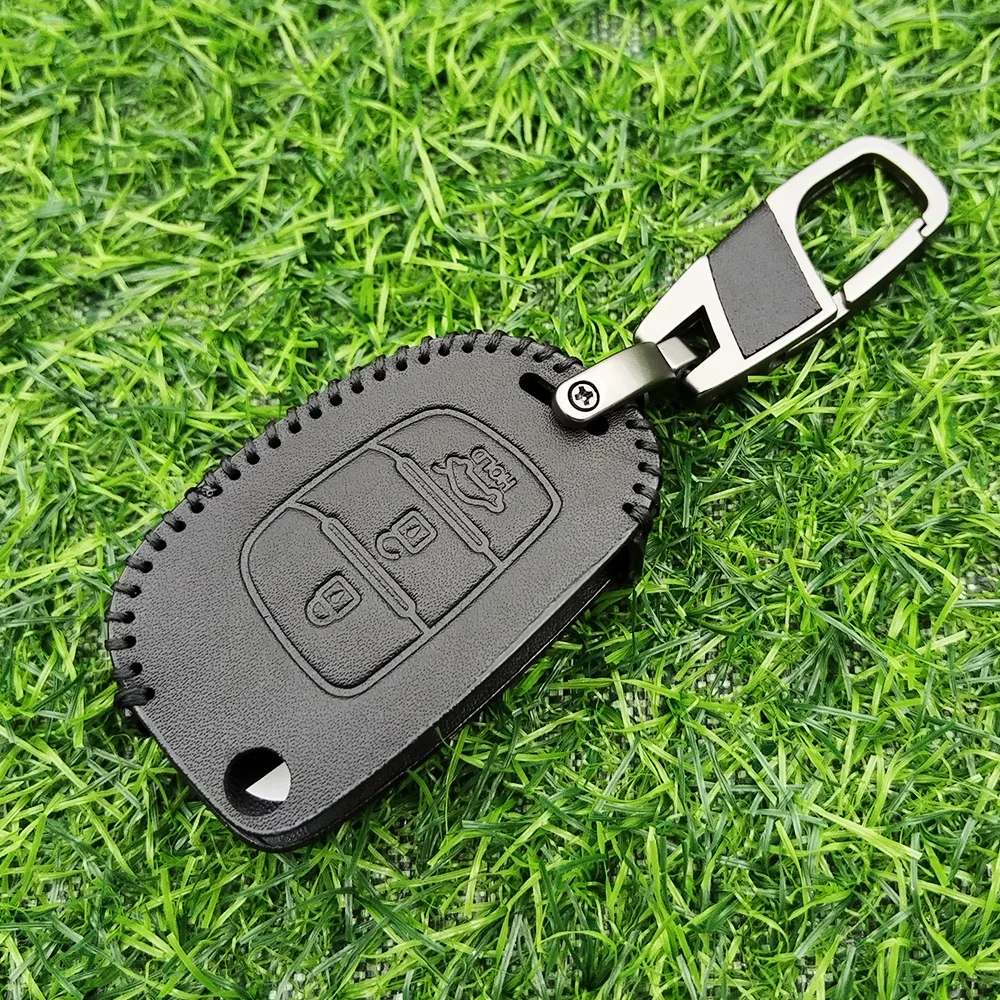 

3 Bottons Car Flip Key Case Cover for Hyundai Solaris Creta Ix25 Kona Tucson Sonata FE I40 Elantra Ix35 I20 Ix45 HB20 Accent