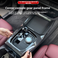 For BMW X3 X4 X3M X4M G01 G02 G08 2022  Carbon Fiber on Center Console Panel Cover Gear Shift Frame Replacement Durable Trim