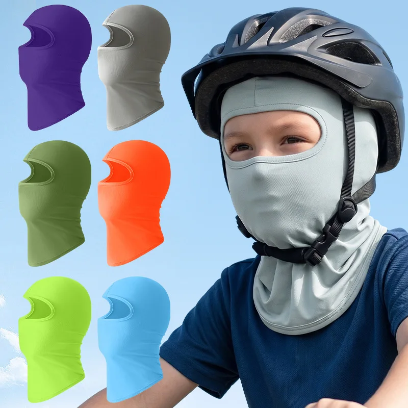 Summer Ice Silk Riding Mask High Elastic Multifunctional Motorcycle Pullover Hat Outdoor Sunscreen Headgear