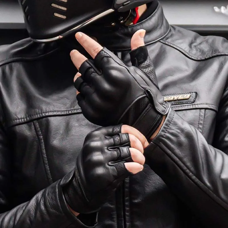 scoyco-leather-men's-motorcycle-gloves-summer-half-finger-goatskin-moto-bike-accessories-motorcyclist-motocross-gloves