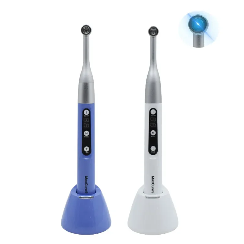 

Maxcure9 LED Curing Lamp dent al Equipment 1 Second LED Curing Light Blue Light 2600mAh Cordless LED Light Cure