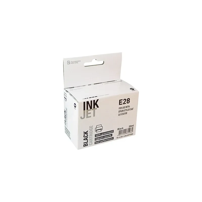 EPSON black alternative ink cartridge E28, replaces C13T02840110 XET028C imprimirbien.com