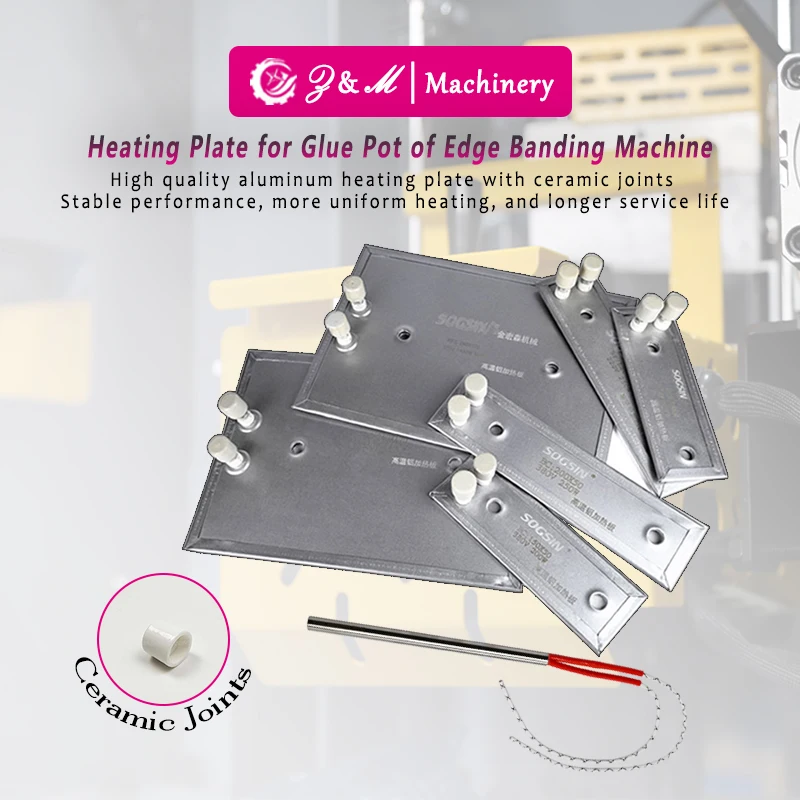 Heating Plate with Ceramic Joint Parts Of Glue Pot Tank for Edge Banding Machine Heating Pipe Accessorie Of Woodworking Machine