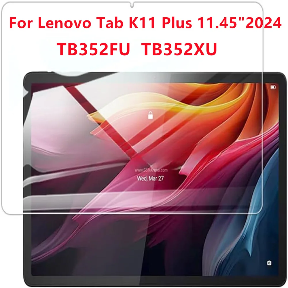 

1PCS Tablet Screen Protector For Lenovo Tab K11 Plus 11.45 Inch 2024 TB352FU TB352XU Anti-scratch Tempered Glass Protective Film