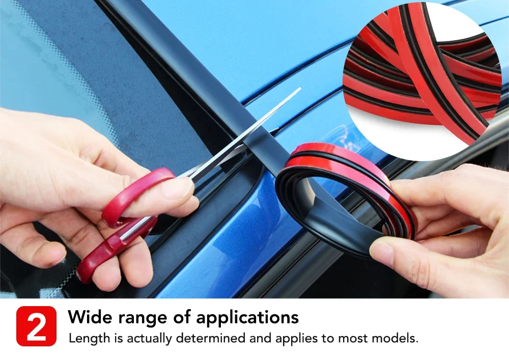 Car Window Edge Windshield Roof Sealing Strip For BMW E30 E36 E39 E46 E60 E70 E87 E90 E92 E71 F10 F30 F20 F01 F02 X3 X4 X5