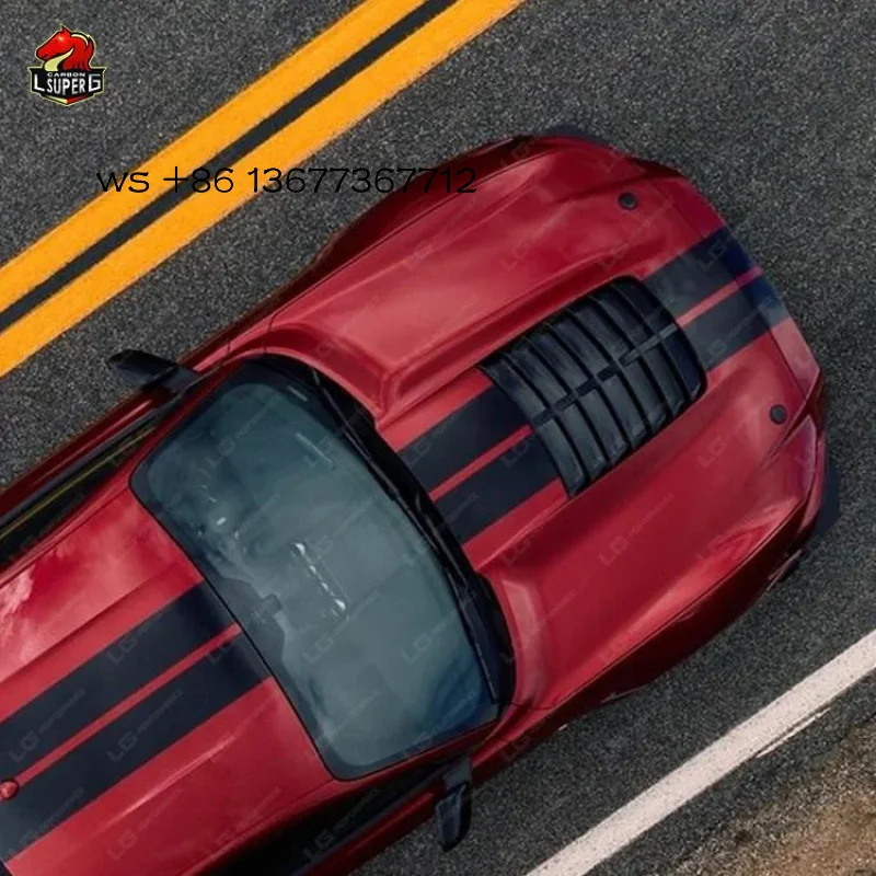 

Factory Directly Price GT500 Style Aluminum Hood Mustang 2018-2020 Auto Parts Engine Bonnet