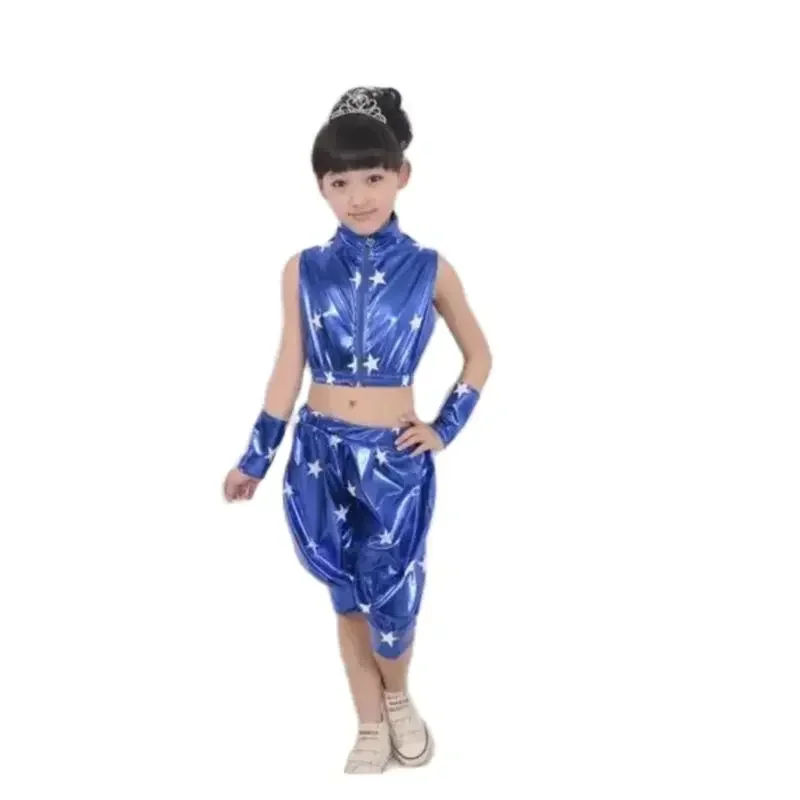 

1set/lot Children's Jazz Dance Costume Performance Clothing Hip-Pop moder dancing clothing