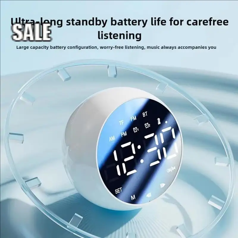 

Multi Functional Intelligent Alarm Clock, Bluetooth Speaker, AI Voice Assistant, High Volume, Timed Alarm-A68E