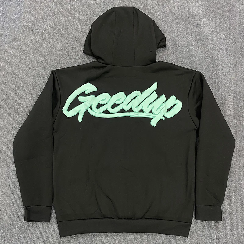 Américain Vintage classique à capuche haute rue tendance rue dames Harajuku Hip Hop chemise gothique lettre impression décontracté Joker manteau