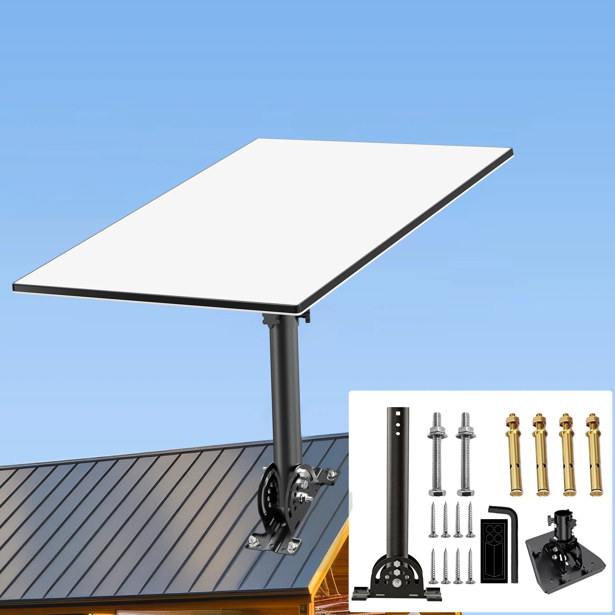 Starlink Standard 4 Heavy-Duty Pivot Roof Mount, Adjustable 160° Tilt, for Starlink Standard 4X Star link Gen 3 Enterprise Dish
