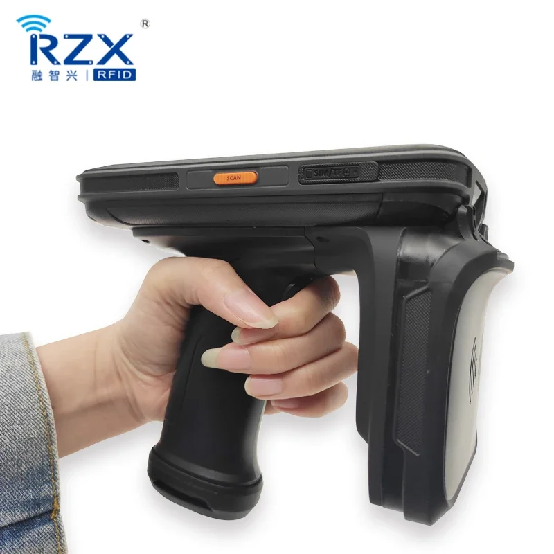 QR Code RFID Tracking Inventory Reader 18000-6C Protocol C72 UHF Collector Handheld Scanner Barcode Collecting Machine