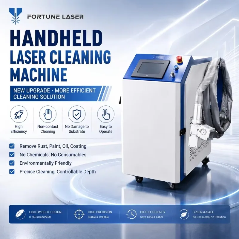 1500W Portable Handheld Laser Cleaner Rust Paint Stripping Device For Metal Stainless Steel Automobile Repair Industrial TooI