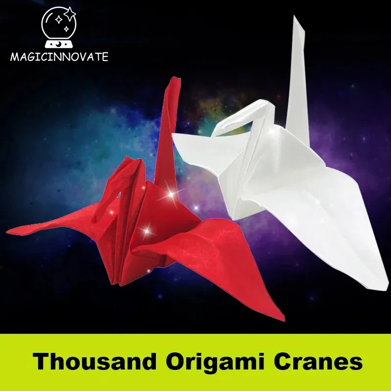 Magic Thousand Origami Cranes Self-folding Tricks Two Colors  Props Close-up  Toys for Children Wholesale