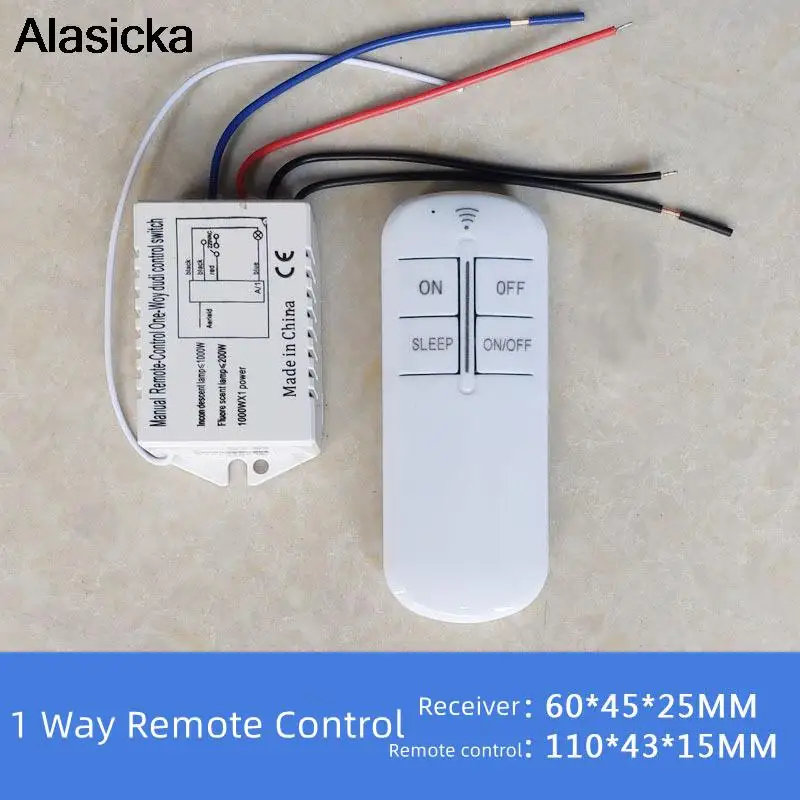 AC 220V RF Remote Control 1/2/3/4 Way Relay Wireless Remote Switch Transmitter Smart Fan Controllor Switch For Light Bulb