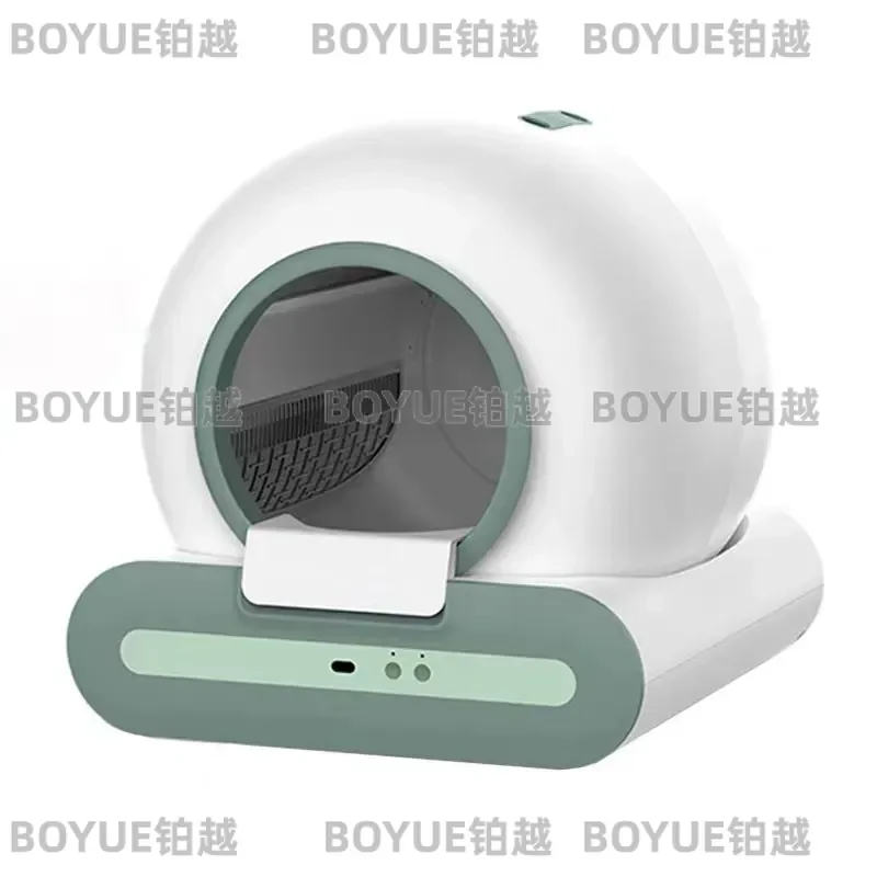 Automatic Cat Litter Box Large Fully Enclosed Smart Self Cleaning Toilet Anti Splash One Click Waste Removal Pet Hygiene