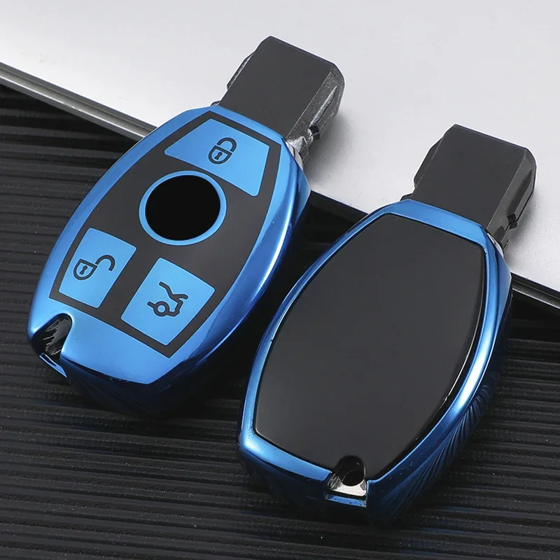 حافظة مفاتيح السيارة من البولي يوريثان غطاء حقيبة فوب شل حامل لمرسيدس بنز ABC E GL S GLA GLK CLS الفئة AMG W204 W205 W212 W463 W176