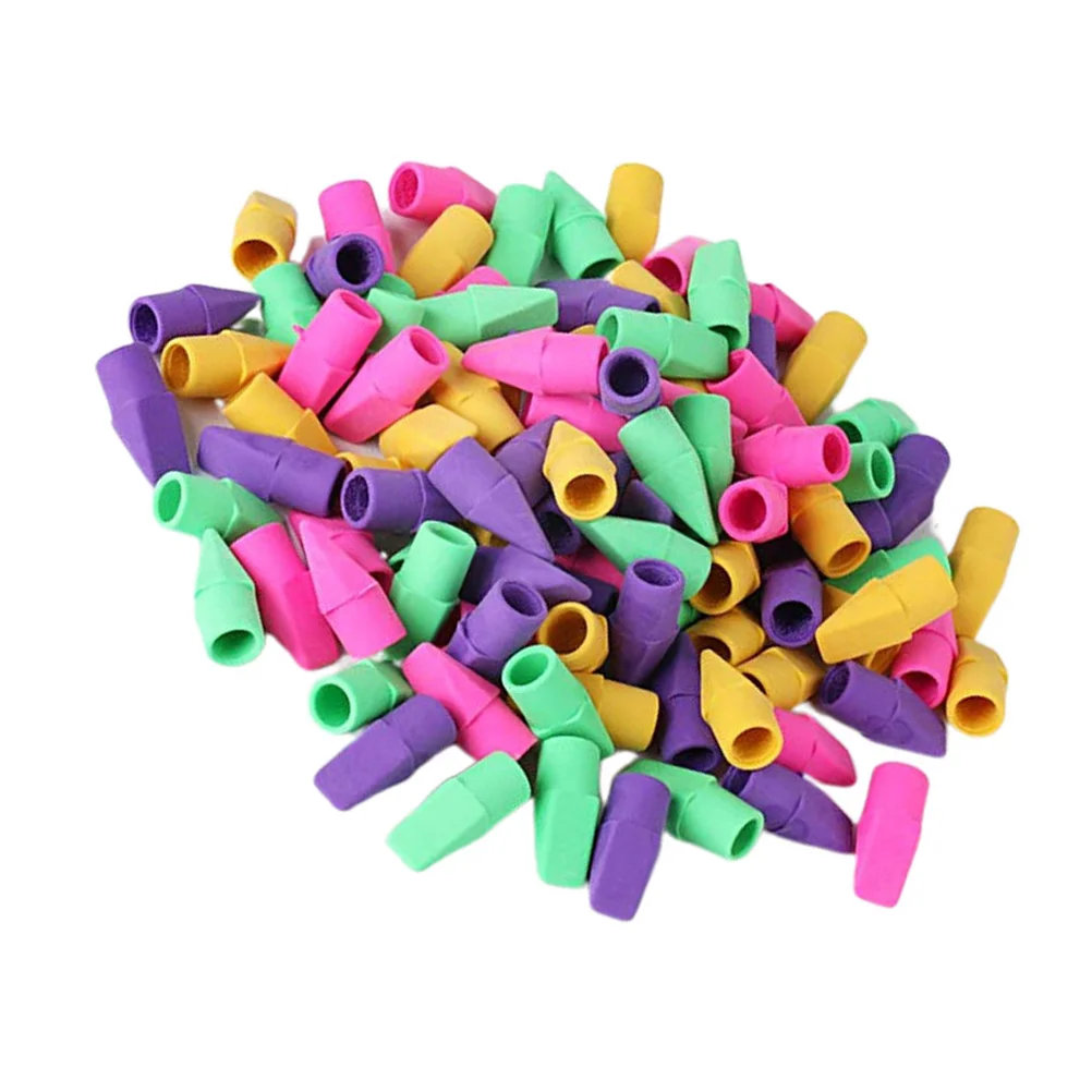 

130Pcs Pencil Eraser Colorful Erasers Students Stationery Gifts for Kids School Supplies (Mixed Color)