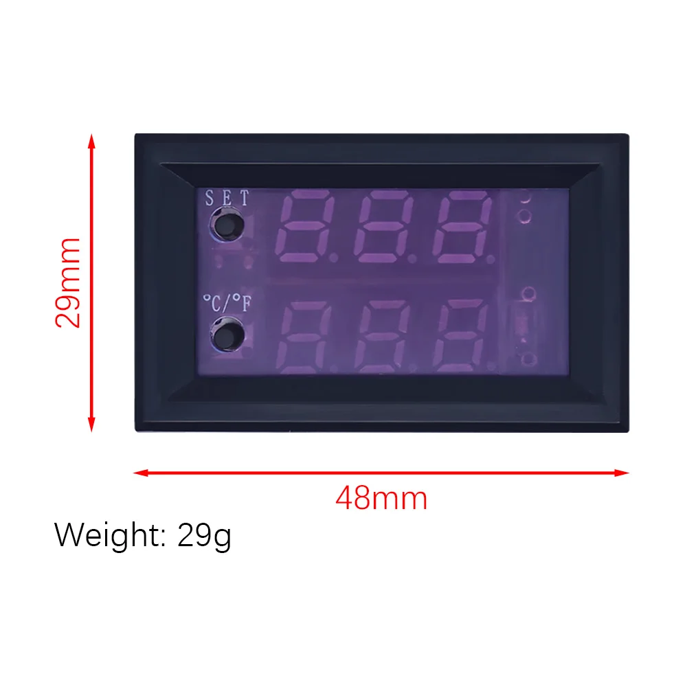 Mini Microcomputer Digital Intelligent Thermostat Regulator 12V 24V10A Digital Adjustable Temperature Controller Switch -50-110C