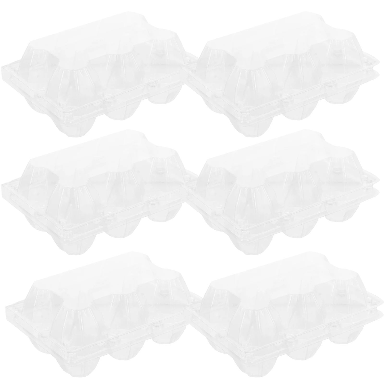 

20pcs Egg Storage Box Thick Plastic Durable Transparent Refrigerator Fridge Square Holders Travel Breathing Design Keep Fresh