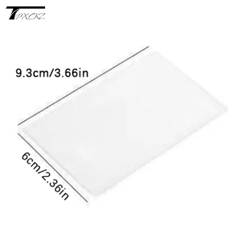 1/6pcs PVC Transparent Card Holder Bus Business Case Bank Credit ID Card Holder Cover Identification Card Container Holder