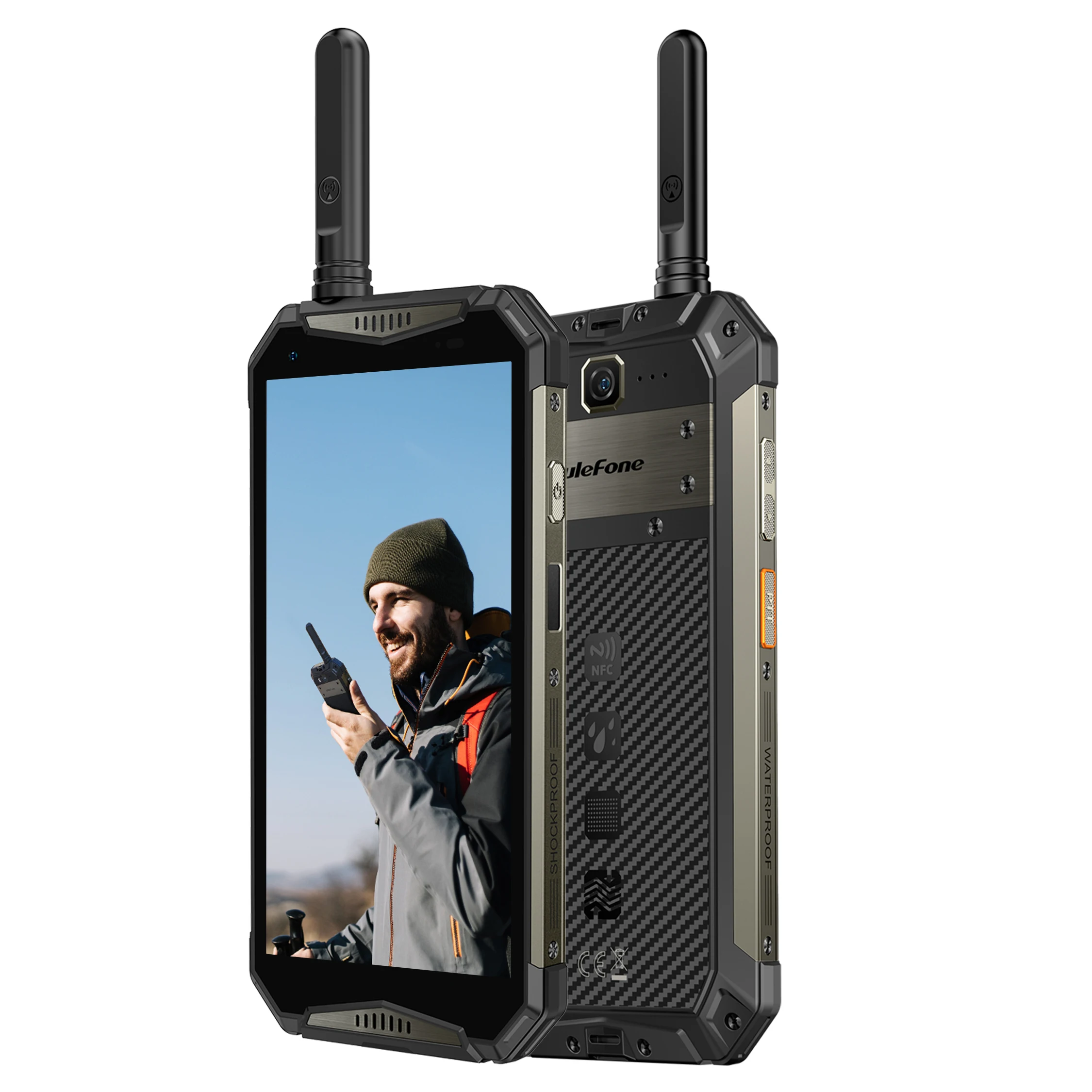 New Product Ulefone Armor 20WT Two Way Radio DMR Long Range Android 12 Portable Rugged Phone With NFC IP68/IP69K Waterproof