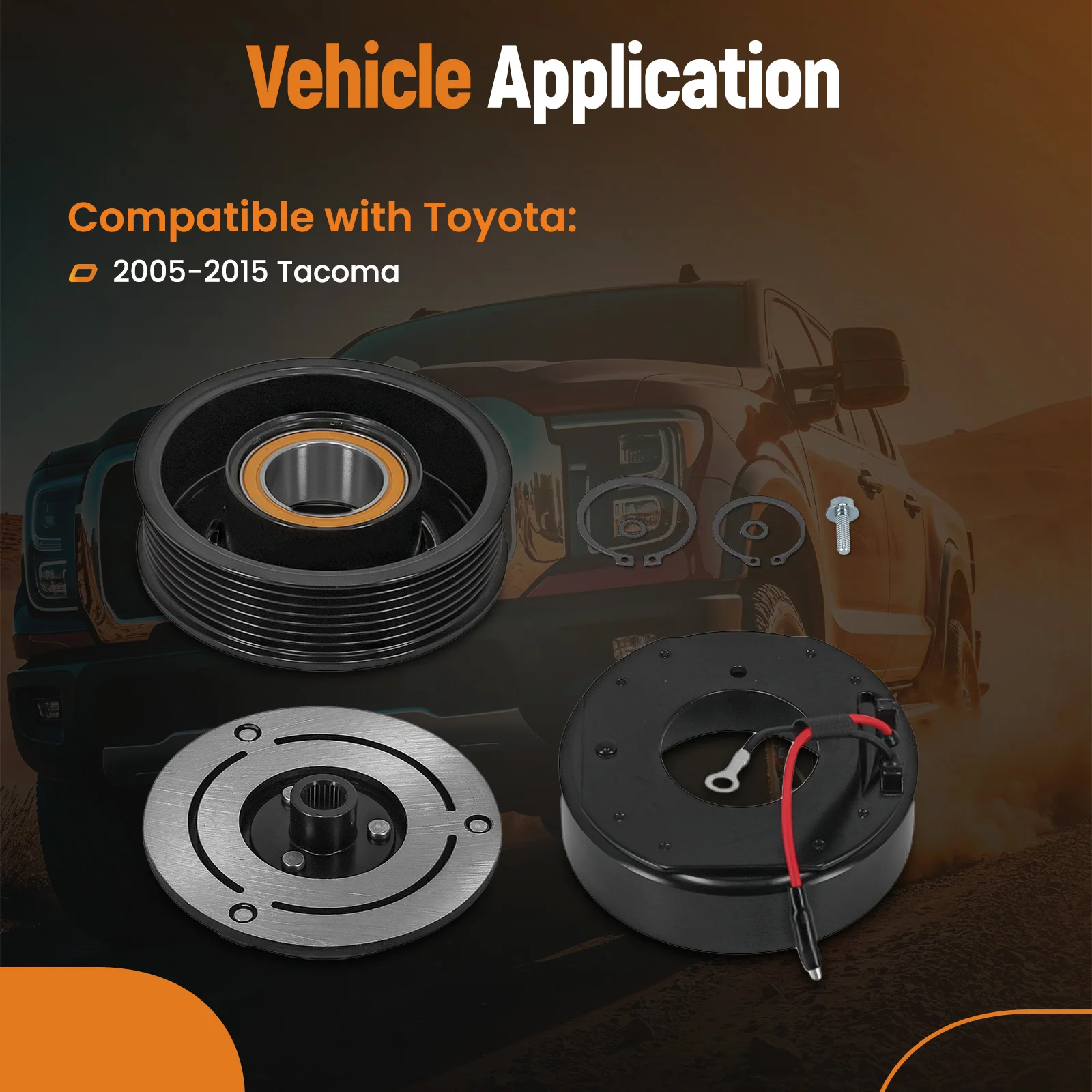 

Комплект сцепления компрессора кондиционера для Toyota Tacoma 2005-2015 CO10835C