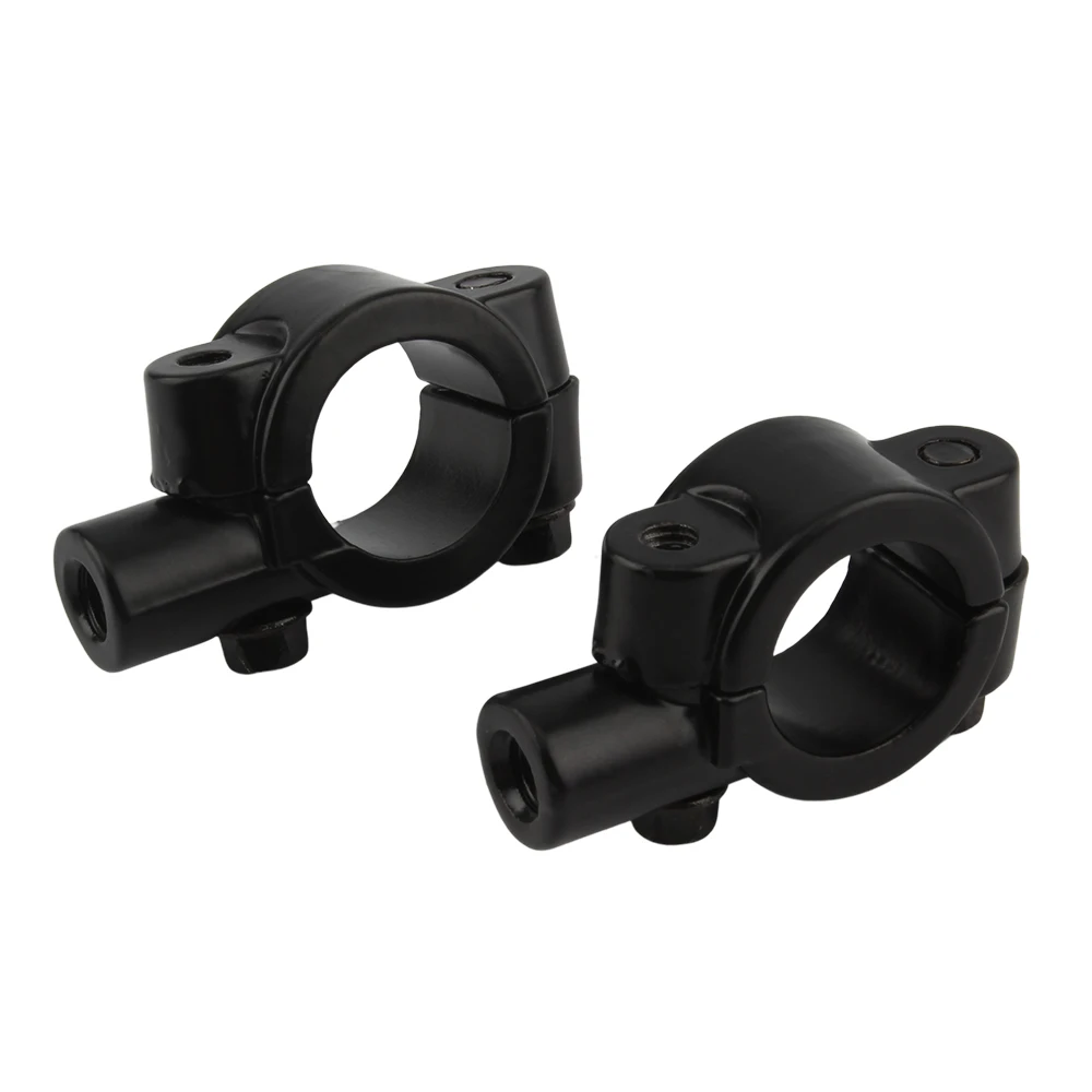 

2Pcs Motorcycle Handlebar Mirror Mount Clamp Anti-rust M10 M8 Thread For Universal Motorcycle Rear View Mirror parts