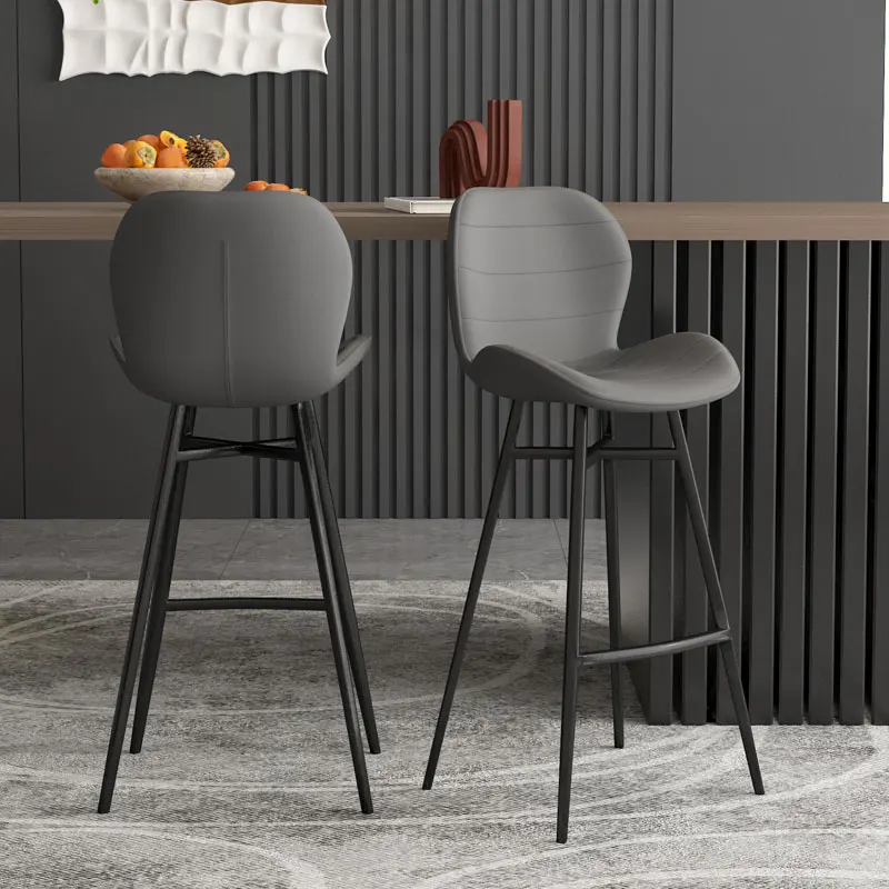 Counter Stool Salon Bar Chairs Nordic Luxury Kitchen Modern Bar Chairs Banks Reception Taburete Alto Cadeiras Home Furniture