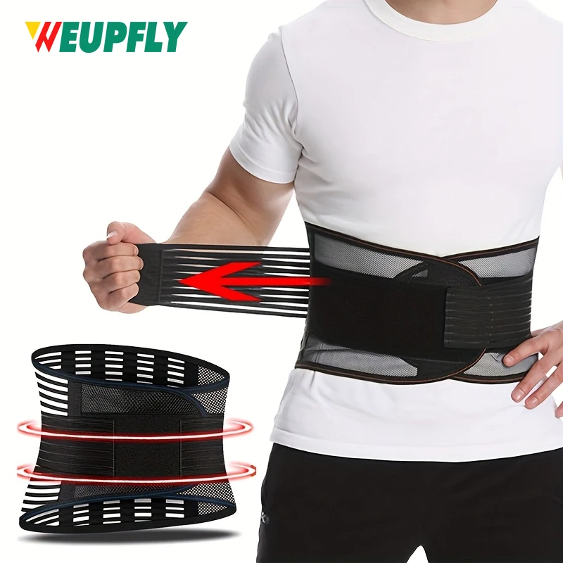 

1Pcs Back Brace for Women and Men, Lower Back Support Belt for Women and Men, Lower Back Brace with 5 Stays and Dual Adjustable