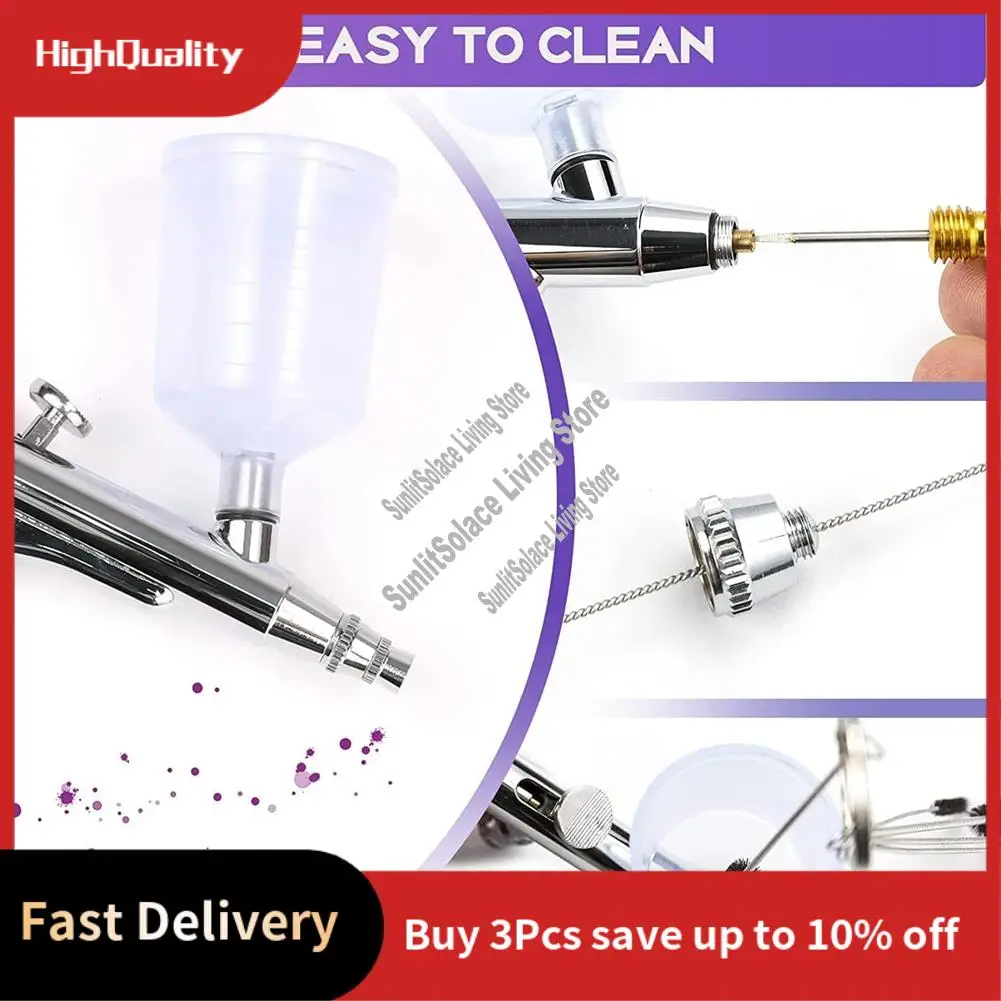 

Airbrush Cleaning Kit Airbrush Nozzle Cap Kit And Airbrush Needle Parts Airbrush Sprayer Accessories 0.2/0.3/0.5 Mm-A45M