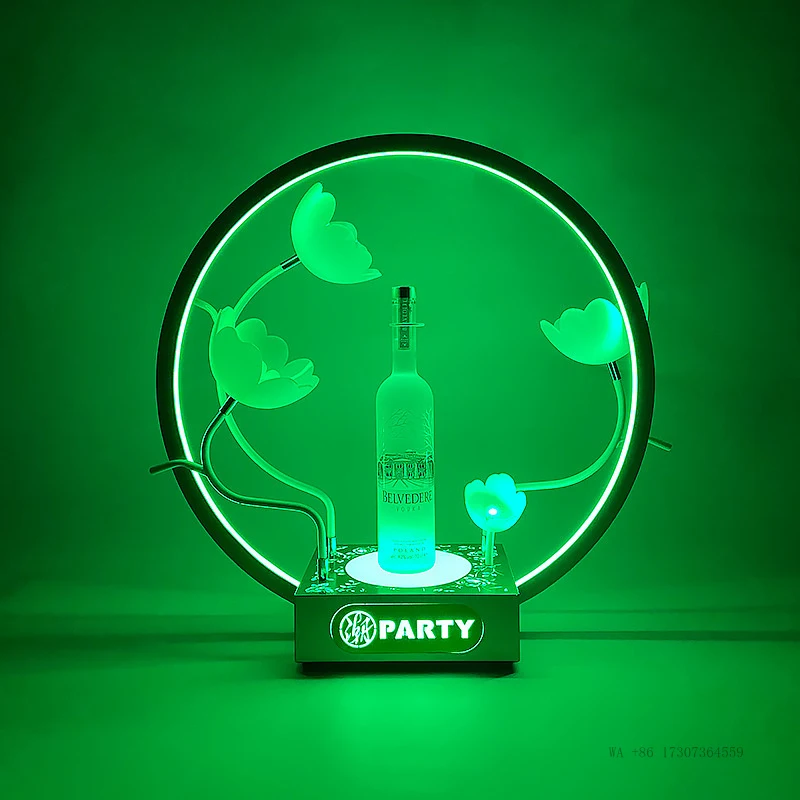 BarKTVWine display props, booth decoration, wine rack, illuminated wine stand, wine base, liquor holderLEDHigh-end champagne