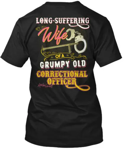 Cute Correctional Officers Wife - T-Shirt Made in the USA Size S to 5XL