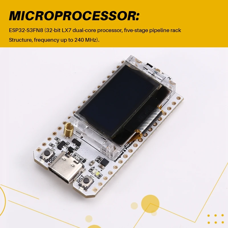 New-Lora32 V3 915MHZ ESP32-S3 Wifi+BT ESP32 Dev Board SX1262 CP2102 OLED Display Lora Kit With Case Upgraded Version