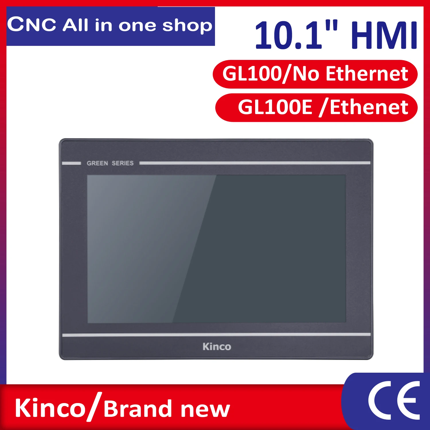Kinco GL100 GL100E 10 Inch Green Series HMI Ethernet /RS485/RS232/RS422 mt4532t mt4532te Replacement Built-in isolated power