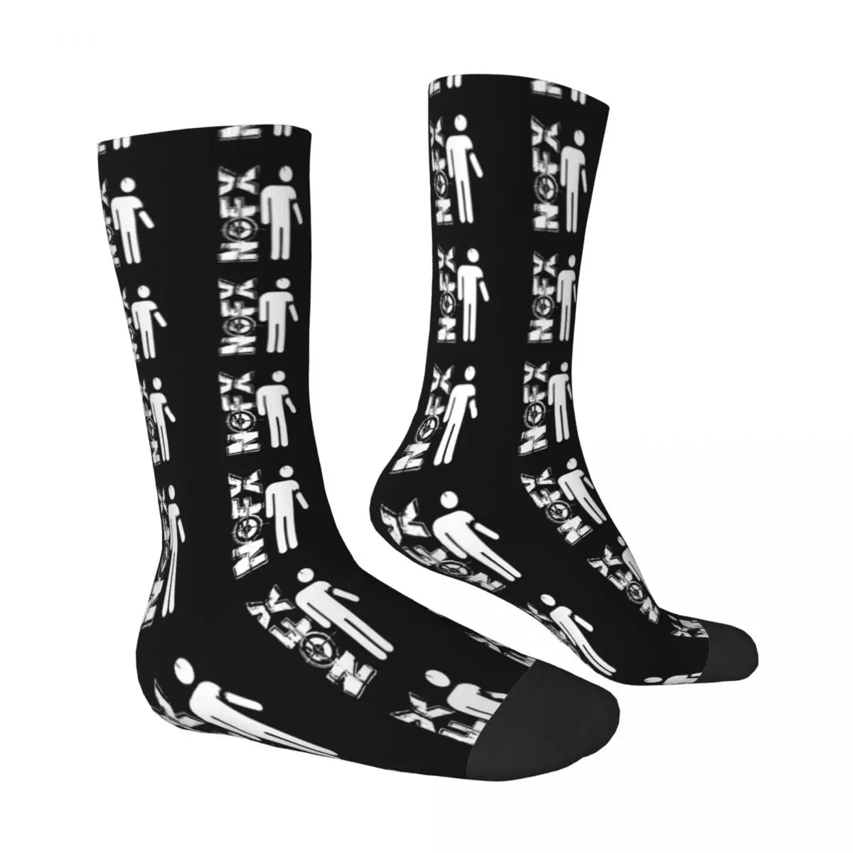 Nofx Punk Band Logo Punk Rock Band Unisex Winter Socks Warm Happy Socks Street Style Crazy Sock