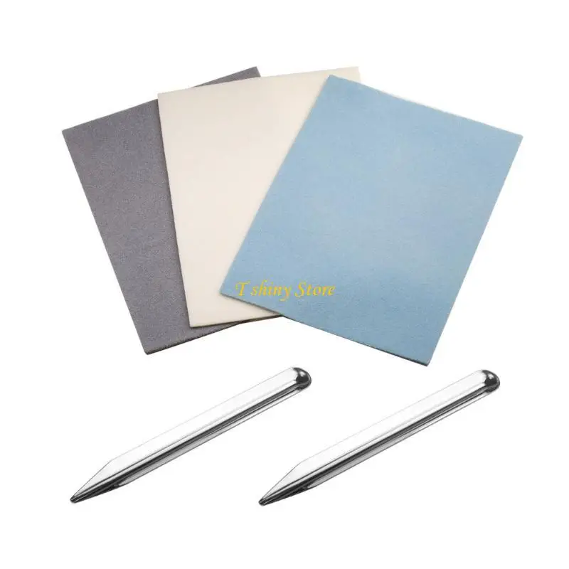 

N58F Practical Bead Mat Set Portable for Jewelry Makers No Slip Surfaces Includes Elegant Color Designs Household Use