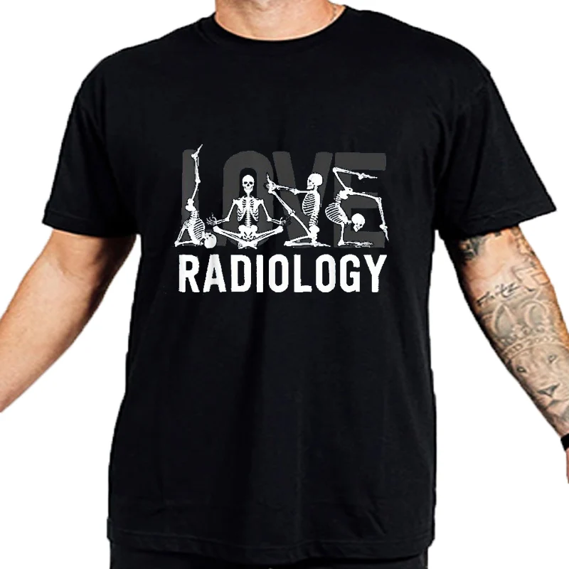 T-Shirt de marque en coton pour homme, à la mode, avec soutien-gorge de radiologie et de radiologie