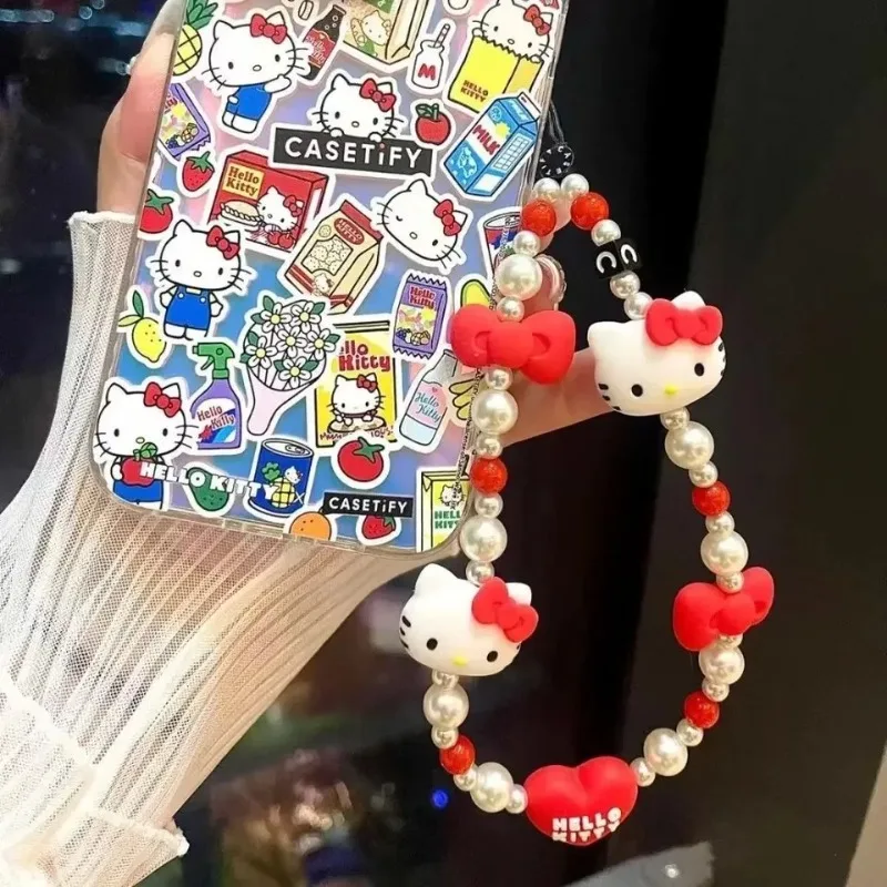 

Подвеска для телефона Sanrio Hello Kitty: милый, портативный, стильный аксессуар для чехла, подарок для девочек и фанатов на каждый день