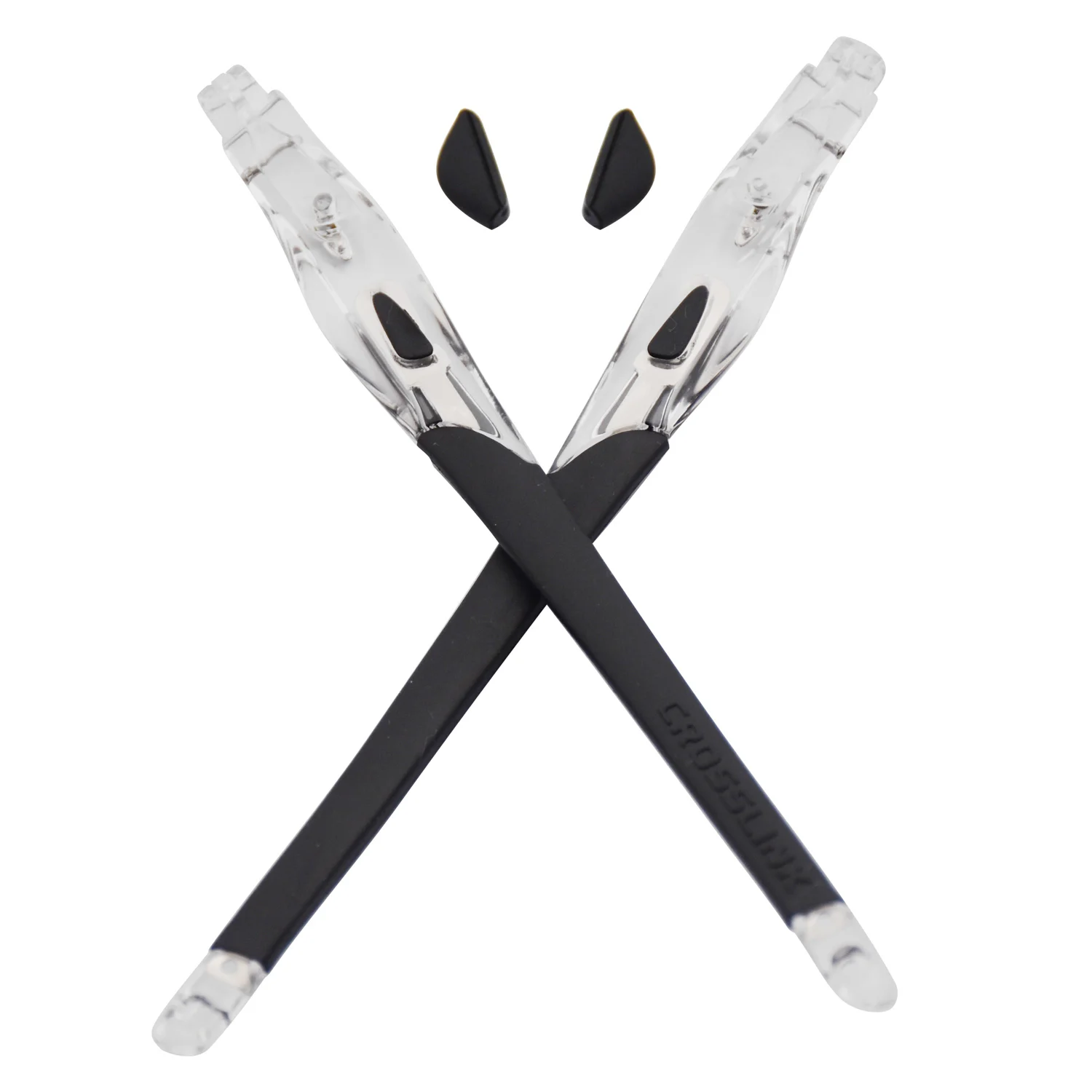 

HKUCO Черная совместимая/сменная прозрачная рамка с ножками Oakleys Crosslink Frame