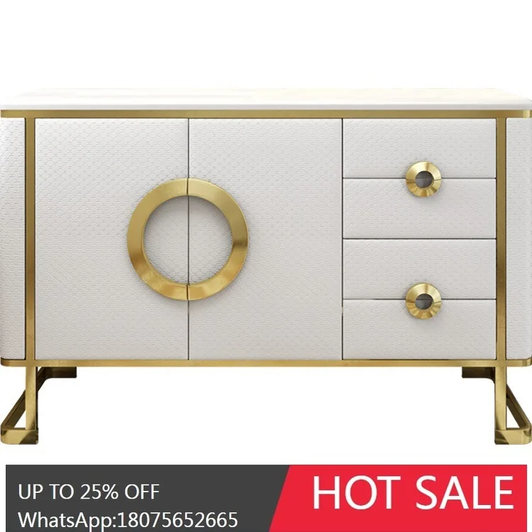 

HLZ Light Luxury Cabinet Simple Postmodern Cabinet Wall Multifunctional Storage Entrance Hallway Cabinet