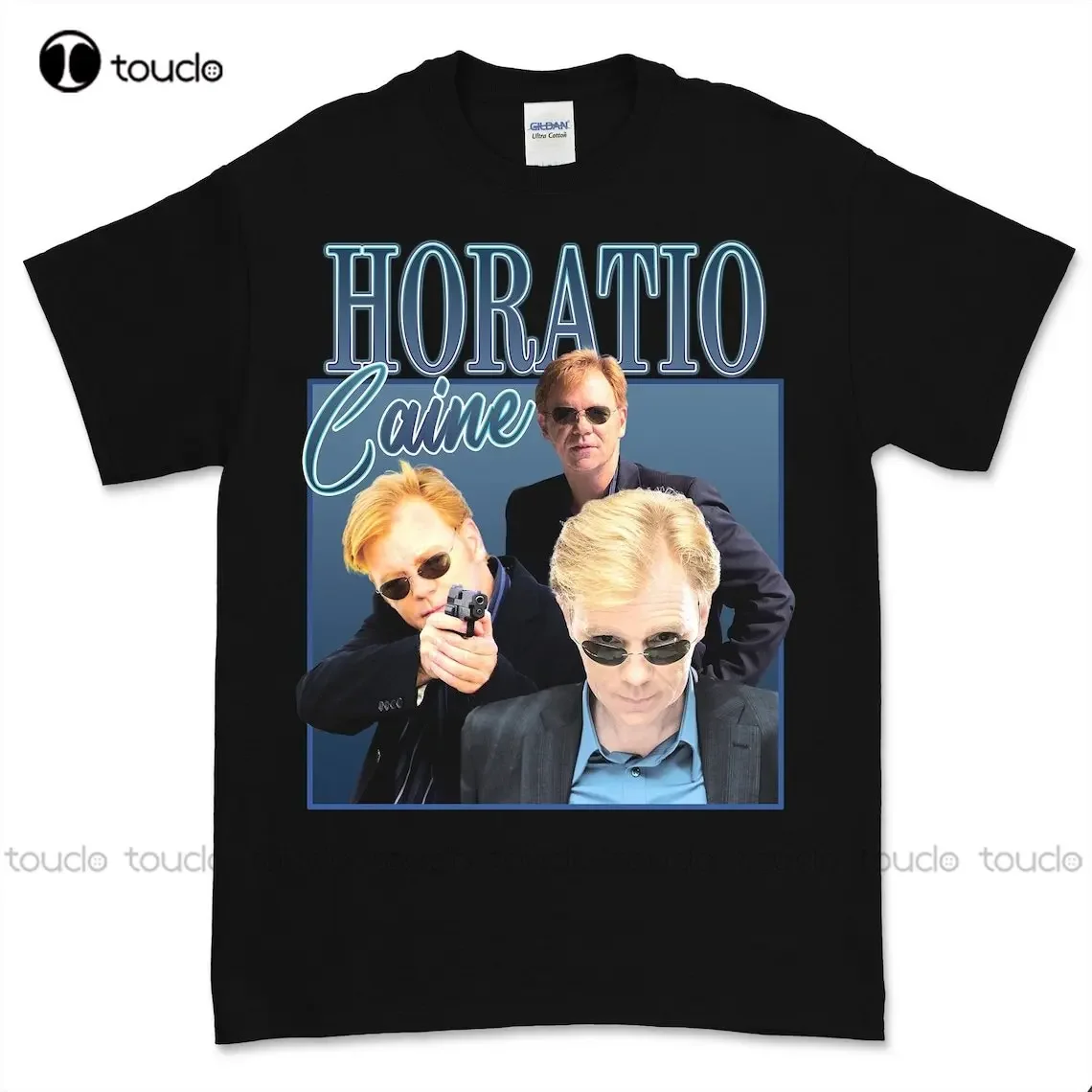 Horatio Caine Vintage T Shirt Unisex Csi Miami Crime T-Shirt Tv Pop Culture Funny Art Streetwear Cartoon Tee Custom Gift