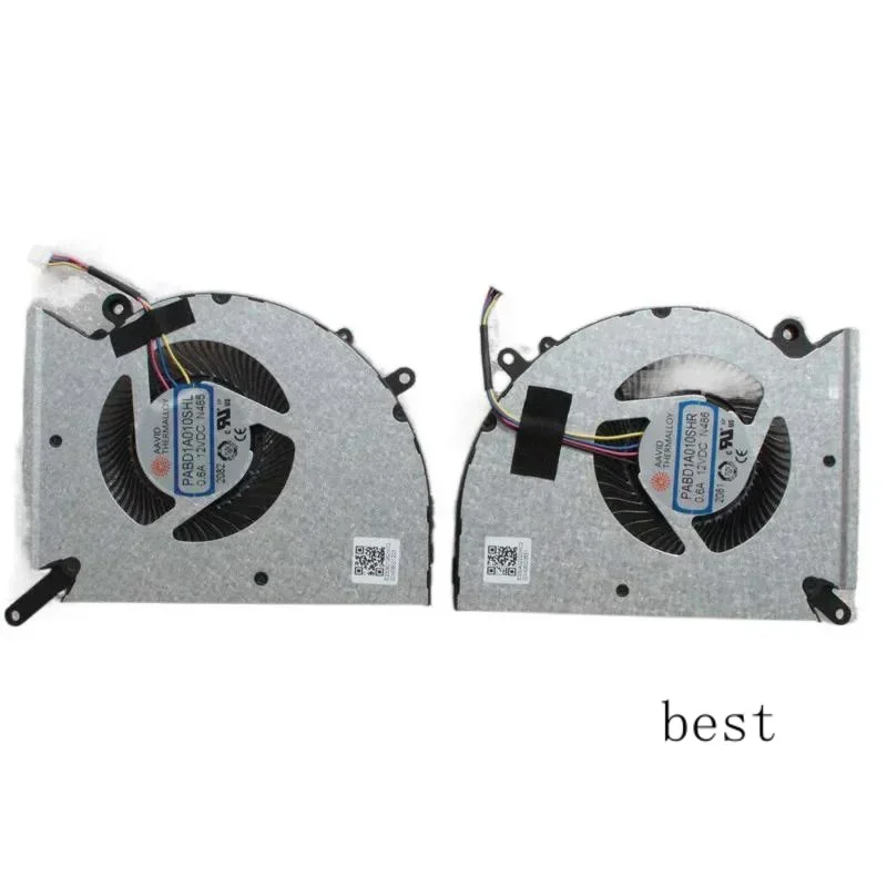 New Original Laptop CPU Cooling Fan For MSI Stealth GS77 12UHS 12UGS MS-17P1 PABD1A010SHL 0.6A 12VDC N485 PABD1A010SHR N486